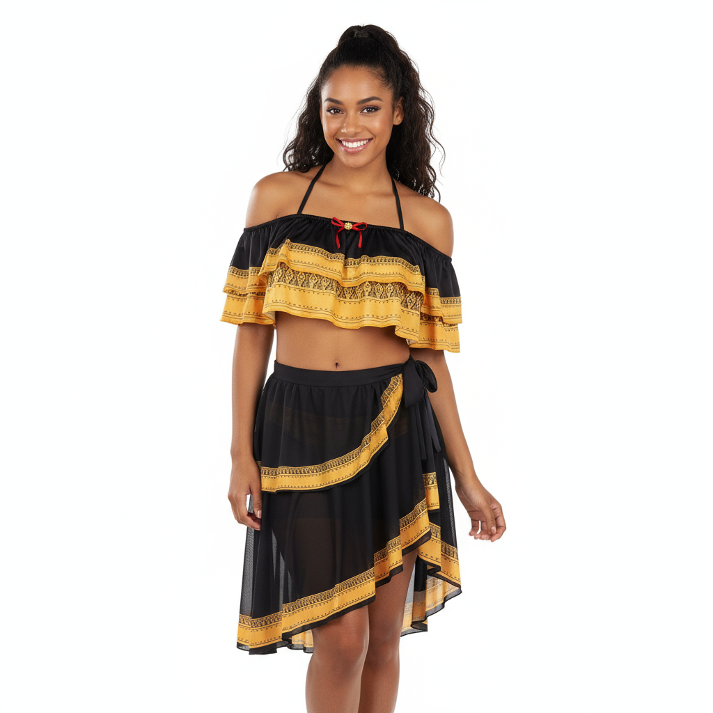 Spy X Family Anya Forger Costume - Black Yellow Swimsuit Anya Forger Cosplay