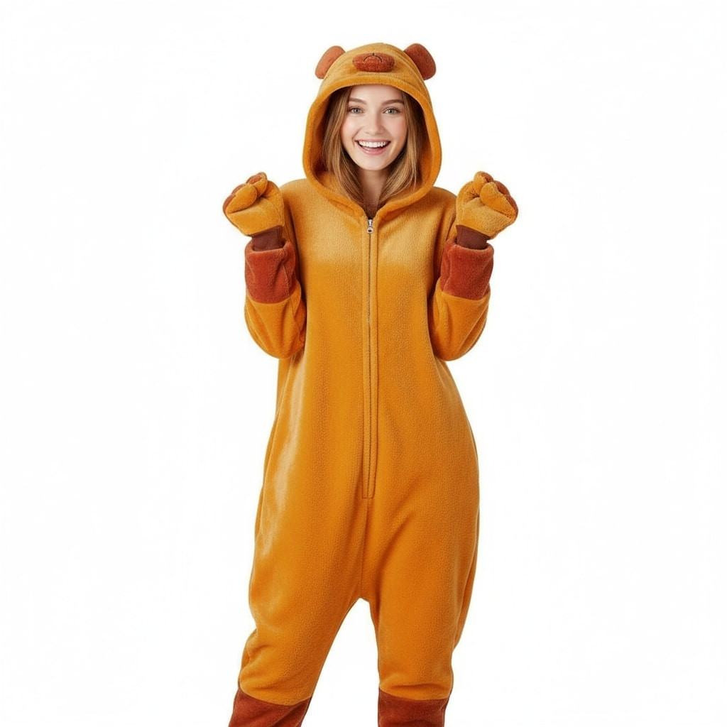 Capybara Costume - Onesie Jumpsuit Capybara Cosplay