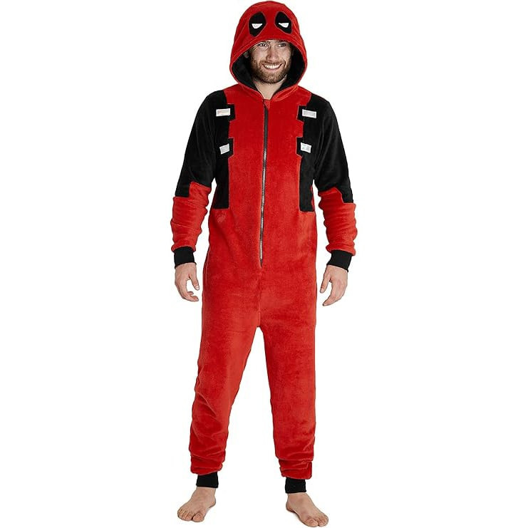 Marvel Deadpool Costume - Onesie Jumpsuit Deadpool Cosplay
