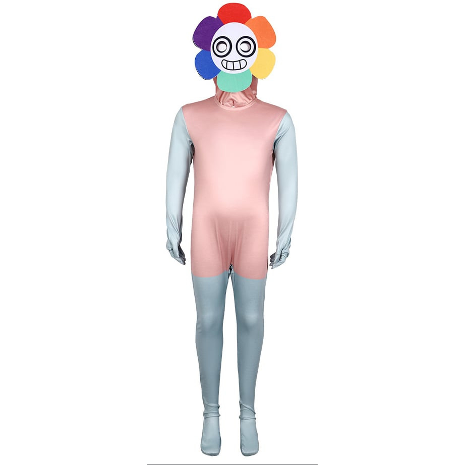 Kids Dandy's World Dandy Costume - Bodysuit Mask Dandy Cosplay