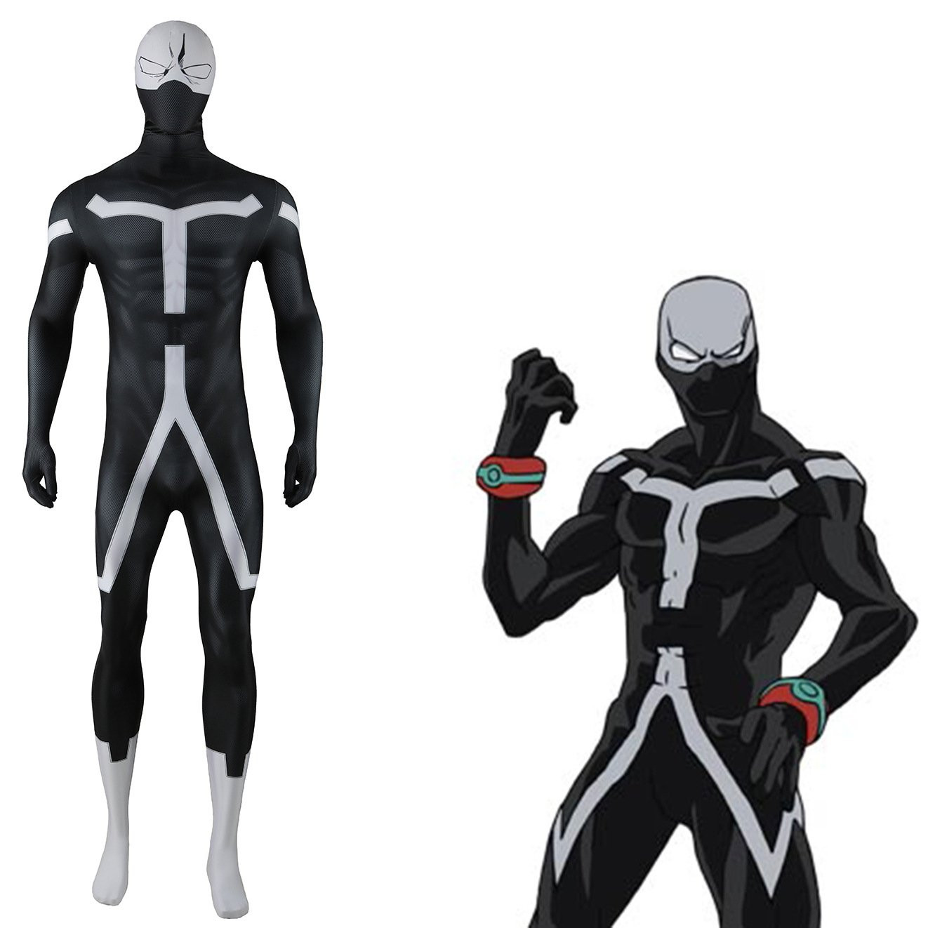 My Hero Academia Twice Costume - Fullsuit Mask Twice Cosplay