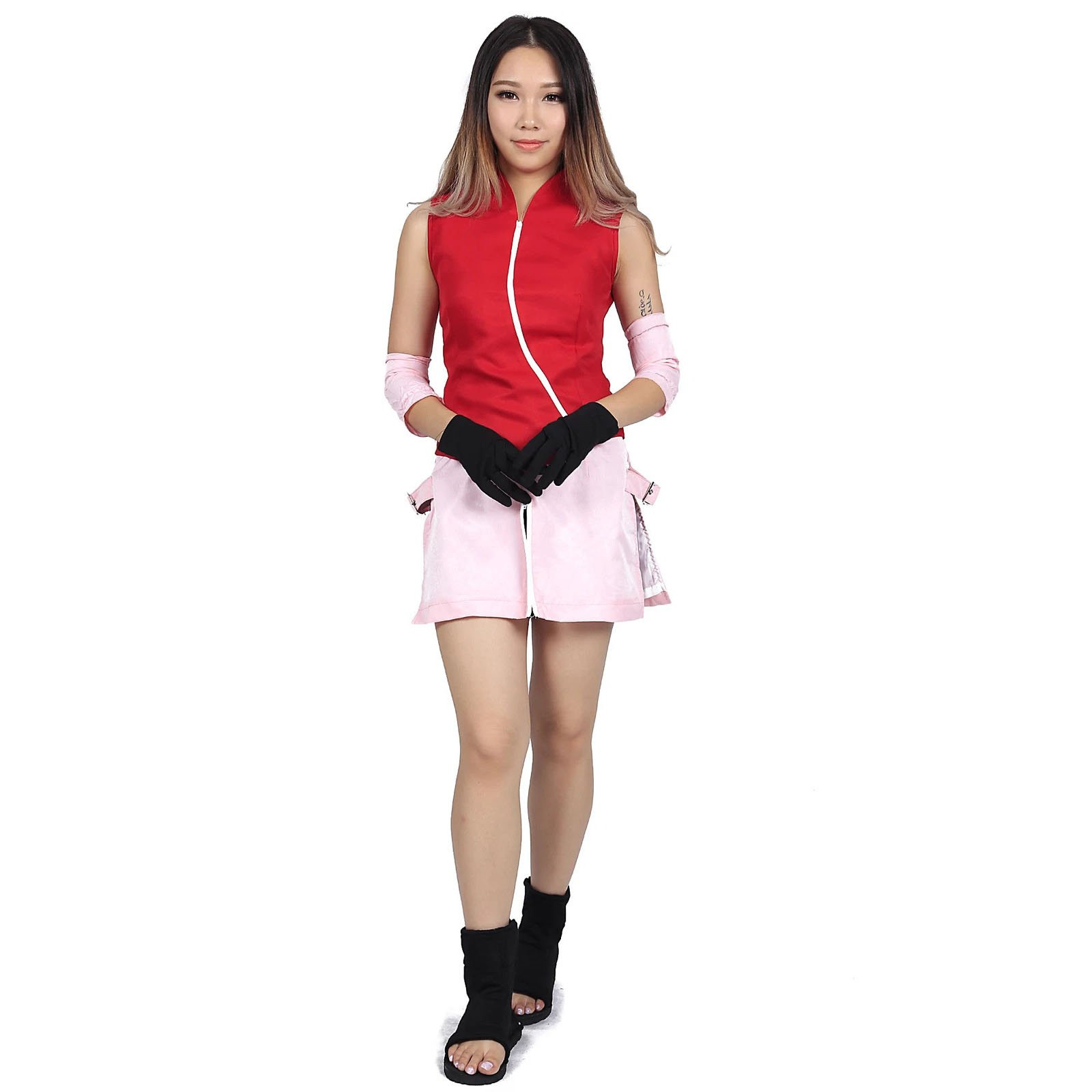 Naruto Shippuden Sakura Haruno Costume - Full Set Sakura Haruno Cosplay