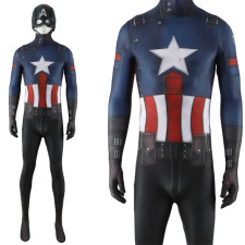 Marvel 1943: Rise of Hydra Captain America Costume - Bodysuit Mask Set Captain America Cosplay