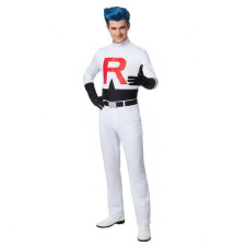 Pokemon Team Rocket James Costume - Shirt Pants Set Team Rocket James Cosplay