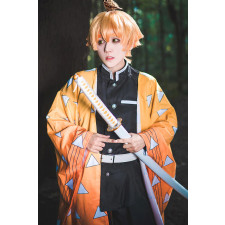 Demon Slayer Zenitsu Agatsuma Costume - Zenitsu Agatsuma Cosplay