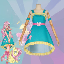 My Little Pony Equestria Fluttershy Costume - Green Dress Fluttershy Cosplay