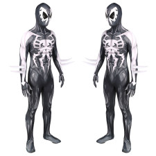 Spider-Man: Across the Spider-Verse Spider-Man 2099 Costume - Black and White Spikes Bodysuit Spider-Man 2099 Cosplay