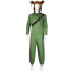 Boys and Men Little Nightmares 3 Alone Costume - Green Jumpsuit Hat Set Alone Cosplay