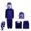 Inside Out Ennui Costume - Violet Sweater Suit Mask Set Ennui Cosplay