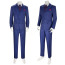 A Haunting In Venice Hercule Poirot Costume - Blue Suit Hercule Poirot Cosplay