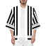 Demon Slayer Iguro Obanai Costume - Black and White Pattern Kimono Jacket Iguro Obanai Cosplay