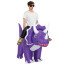 Jurassic World Riding Purple Triceratops Dinosaur Inflatable Costume - Riding Triceratops Cosplay