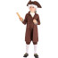 Kids John Adams Costume - Brown Coat Colonial Suit John Adams Cosplay