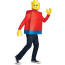 Kids Lego Brick Man Costume - Bodysuit Mask Lego Brick Man Cosplay