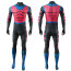 X-Men 97 Gambit Remy LeBeau Costume - Blue Red Bodysuit Gambit Remy LeBeau Cosplay