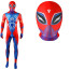Spider-Man Across the Spider-Verse Pavitr Prabhakar Closed Eye Costume - Bodysuit Pavitr Prabhakar Closed Eye Cosplay