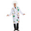 Albert Einstein Costume - White Long Coat Mad Scientist Cosplay