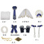 Hatsune Miku Snow Miku Costume - Blue White Dress Full Set Snow Miku Cosplay