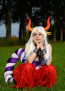 One Piece Yamato Wig And Horns Headpiece - Yamato Cosplay Costume Headpiece