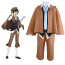 Bungo Stray Dogs Edogawa Ranpo Costume - Brown Coat Suit Edogawa Ranpo Cosplay