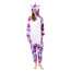 Kids Purple Printed Unicorn Costume - Onesie Jumpsuit Purple Printed Unicorn Cosplay