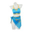 The Legend of Zelda Kingdom of Tears Princess Zelda Two Piece Bikini Swimsuit Costume - Blue Two Piece Swimsuit Princess Zelda Cosplay